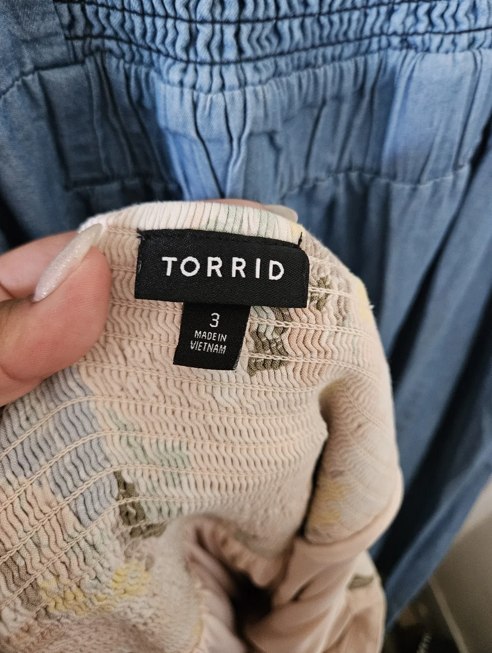 Torrid Sleeveless Floral Button-Front Summer Dress in Light Pink - Picture 6 of 6